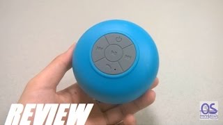 REVIEW SB510 Waterproof Shower Bluetooth Speaker Mic [upl. by Oravla]