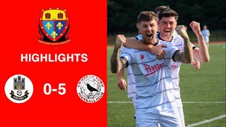 Caerleon 05 Cwmbrân Town  Gwent FA Senior cup  Quarter final highlights [upl. by Vez]