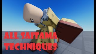 Saitamas Techniques Roblox Animation [upl. by Marmion60]