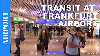 TRANSIT WALK AT FRANKFURT Airport FRA Terminal 1  Connection Flight Transfer Arriving amp Departing [upl. by Adnilasor605]