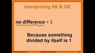 Odds Ratio amp Relative Risk Calculation amp Definition Probability amp Odds [upl. by Eliezer]