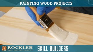 How To Apply A Painted Finish On Wood  Wood Finish Recipe 6  Rockler Skill Builders [upl. by Anertak]